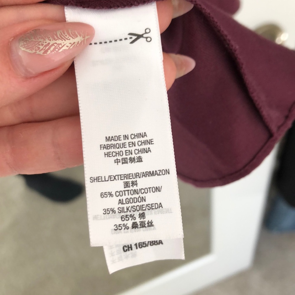 Juicy couture plum maroon faux wrap dress sz 4 - Picture 4 of 4